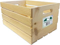 Wilson Large Wooden Pine Crate for Storage and Decoration at Home, Office, Kitchen, Bedroom, and Retail (12.5"x9.625"x17.875")(1) SINGLE CRATE