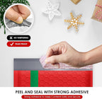 Christmas Poly Bubble Mailers | #2 Cushion Mailer, 8.5"x11" | Self Seal | Holiday Themed, Red Green Gift Packaging Envelope | Xmas Padded Envelopes | Shipping Bags Mailing Envelopes | 100 pack Bulk