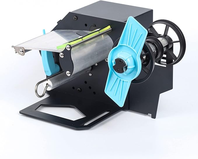 U.S. Solid Automatic Label Dispenser for Rolls and Fanfold Labels - Translucent and Opaque - Adjustable Speed - Core Sizes 1", 1.5", 3" - Width 0.2-4.7 in - Length 0.2 in-∞