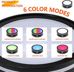 ZEERSHEE 3.3*1inch LED Light Base for Crystal 3D Glass Art Colorful Lighted Round Display Stand 6 Lighting Mode Color Change Battery/USB Power(Flat)