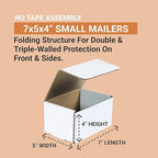 AVIDITI Shipping Boxes Small 7"L x 5"W x 4"H, 50-Pack | Corrugated Cardboard Box for Packing, Moving and Storage