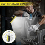 Masmejor 30W Rechargeable LED Work Light - 1500LM, IP44 Waterproof, Magnetic Base, 360° Rotating, 7 Modes for Auto Repair, Emergency, Garage, Camping & Outdoor