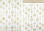 Inspired Mailers - Large Poly Mailers 14.5 x 19-50 Pack - Snowflake Baubles (Gold) - Holiday Shipping Bags - Large Mailing Envelopes - Christmas Shipping Envelopes