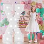 Light Up Letters, Marquee Letters 4 Feet Tall with Cool White Light, Large Letter for Party Graduation Homecoming Wedding Event Decoration, Marry Me Light Up Letter 4ft Marquee Sign Letras X