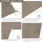 ALTRUISTIC Heavy Duty Commercial Carpet Tiles 24" x 24", 18 Pcs/72 sq ft (FlexLok tabs Included),Non-Slip Soft Square Carpet Floor Tile for Office Bedroom Living Room Kitchen Garage Gym (Khaki)