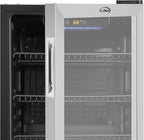 Koolmore 18 in. 3.2 Cu. Ft. Beverage Refrigerator Merchandiser with Stainless Steel Trim and Touch Panel For Soda, Beer or Wine Perfect for Use in a Commercial or Home Setting, ETL Listed (KM-BR32SS)