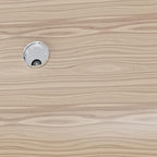 Desk Grommet 2 Inch 50mm, Zinc Alloy Computer Desk Wire Hole Cover, Office Desktop Cord Cable Hole Metal Ring, Brushed Silver
