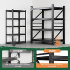 Letaya 2000LBS Storage Shelves Heavy Duty,60" H Garage Shelving Units, 4 Tier Adjustable Utility Rack Shelf,Large Metal Industrial Shelves,for Shop,Warehouse,Basement (40" W x 20" D x 60" H)