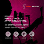 'Snap Studio' XL Portable Recording Booth | '#1 Vocal Booth' Rolling Stone | Record Crisp Dry Echo-Free Vocals at Home or On-The-Road | The Original & Best Studio Booth, Trusted By Singers & Voiceover