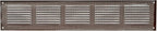 Repa Market Air Vent Cover 20x4 Inch (Outer Dimensions) Brown Galvanized Steel Louvered Grill Cover with Mesh Screen/Wall or Ceiling Vent/HVAC Register for Indoor and Outdoor Ventilation