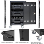 Laptop and Tablet Charging Cart, 45 Unit Device Mobile Charging Station for Chromebook, Tablet, Laptop, with Charging Port Screen Size Up to 16.3", Suitable for Office, Classroom, etc (Black)