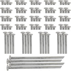 SmartSign Rebar Spikes - Pack of 100, Length 14", Diameter 1/2", Heavy Duty Metal Rebar Stakes for 6ft Parking Curbs/Wheel Stop/Speed Bump, Silver