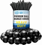 GOEASY0312 Ball Bungee Cords 6 Inch - 50 PCS Bungee Balls with Elastic String for Canopy, Tarp, Straps, Tent, Poles & Wires, for Outdoor & Indoor Activities | GOEASY0312
