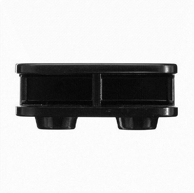 4Pcs 2-Way Pop-up Gazebo Replacement Connector Spare Parts Rectangular Bracket Set Black