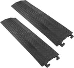 40 Inch Drop Over Cord Protector - 1200lbs Heavy Duty Driveway Hose Protector Cord Garden Hose Wire Cover for Sidewalk Driveway Warehouse (2 Pack)