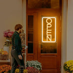 Open Signs for Business Ultra Bright LED Neon Open Signs for Business Storefront Window Glass Door Shop Store Florists Bar Salon Pubs with ON/OFF Switch (White/Yellow -Vertical, 32 Inch)