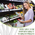 72 Pieces Clear Plastic Adhesive Shelf Tag & Price Label Holders for Supermarket, School, Library, Mailbox & Storage Bins(3 x 1 Inch)