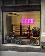 40"x14" Large LED Open Sign with Bluetooth Remote Control Super Bright Dimmable Business Open Sign for Storefront Window Bar Salon Cafes Retail Shops Pink