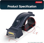 SJ-50M Navy | TENDO Basic Line | Smart Packing Tape Dispenser, Easy Cut Tape Gun, for 45~50mm Tape Width and 3" Tape core