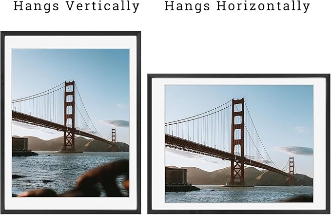 Frametory, 12x16 Metal Picture Frame with Mat for 11x14 Picture & Real Glass, Aluminum Photo Frame Collection (Black, 2 Pack)