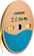 Chanzon 2:1 Ratio - 80Ft Roll - 3/16" (5mm) Heat Shrink Tubing 2:1(25M Total Length) Yellow Polyolefin Sleeving Wrap Shrinking 2 to 1 1pcs