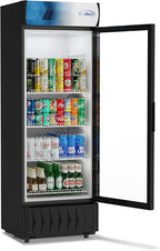 KoolMore 24 in. 12 cu. ft. Commercial One Glass Door Beverage Display Merchandiser Refrigerator Cooler, ETL Listed in Black