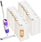 20 Pack Swiffer Mop Pads - Disposable Wet Mop Refills for Swiffer Power Mop, Strong Absorbent Pads for Easy Cleaning, Perfect for Hardwood, Laminate & Tile Floors, Compatible with WetJet & More