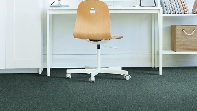 Mohawk Advance 24" x 24" Berber (Loop pile), 0.11" Pile Height, Carpet Tile, Nylon Fiber, Stonehenge Color, (24 Tiles), (96 sqft/carton)