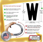 6" on 6 7/8 inch Flexible Marquee Sign Letters for Portable Roadside Signs & Reader Boards, Flexible Letters for Marquee Sign