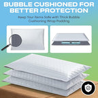 White Poly Bubble Mailers 7.25x12 inch #1 | Self Seal Padded Envelopes | Cushioned Bubble Mailer | Usable Size 7.25x11 | WaterProof | Lightweight mailing Shipping Bags | 200 Pack Bulk | Made in USA