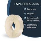 PATIKIL Birch Edge Banding, 1 1/2 in x 49.2 ft Wood Veneer Tape, Pre-glued Flexible