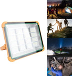 Garosa 300W Portable Solar Work Light Rechargeable LED Light 4 Modes IP65 for Camping Emergency Outdoor Work