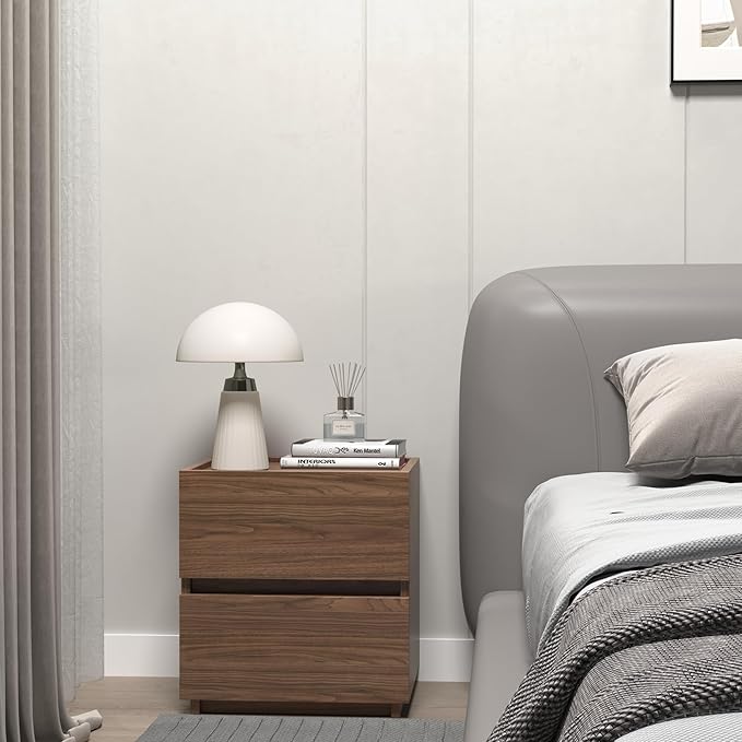 furtble Stackable 2 Drawer Dresser, Small Dressers for Closet, Modern Nightstand for Bedroom, End Table with Storage Drawer for Entryway, Beside Furniture Drawer Chest, 15.8 in, Classic Oak