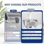 Stainless Steel Floor Mop Basin - Mounted Sink for Commercial Use (31.49'16.1'21.6')