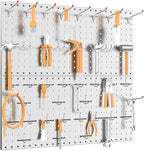 TORACK 184 PCS Pegboard Accessories, Pegboard Hooks Tool Organizer kit with Peg Locks, Metal Hooks for Pegboard Tool Storage System