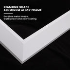 Amorho Bathroom Mirror, 40x30 Inch White Thick Metal Framed Wall Mirrors for Over Sink, Bedroom, Living Room, Entryway, Rectangle Wall-Mounted Mirrors(Horizontal/Vertical).
