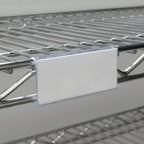 Akro-Mils 29308 Clear Protective Plastic Flat Label Holders for Wire Shelving Retail Display and Warehouses, (25-Pack)