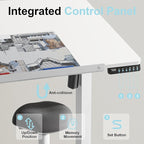 Standing Desk with Whiteboard – Electric Height Adjustable Drafting Table, Flip Dry Erase Top, Mobile Drawing Desk with Wheels & Storage Bag for Home, Office, Studio, Art