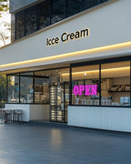 Open Sign for Business, 30"x10" Jumbo Open Sign with Timer and Remote Control, Dynamic Light Modes Led Signs for Storefront Window Bar Salon Cafes Retail Shops Pink