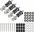 43 Set (172Pcs) Pegboard Mounting spacers and Screws Kit, Peg Boards Installation Hardware Accessories. Include Sturdy Screws, Spacers,Washers and Lock Clips for 1/8 Inch and 1/4 Inch Pegboard