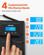 VEVOR Digital Postal Scale, 0.7 oz/3.5 oz Dual Accuracy, 660 lbs Commercial Weight Scale with Hold/Tare Function & LCD Display, Fit for Packages, Postage, Luggage, Battery & Charging Cable Included