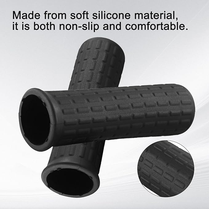 Rubber Handles for Wheelbarrow, 8-42mm Inner Diameter Wheelbarrow Handles Fit Most Wheelbarrows/Garden Cart, Non Slip & Shock Absorbing Handle Grips Replacement(122 x 33mm)