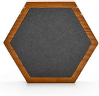 Solid Wood Hexagon Necklace Holder Stand Retail Hanging Jewelry Necklace Stand Display for Vendors(Grey)