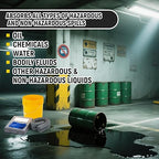 41 Pcs Universal Spill Kit Portable Complete 9-Gallon Spill Kit, Absorbs Oils Water and More, Yellow Bucket, 30 Absorbent Pads, 4 Pcs 3" x 4' Sorbent Socks, 5 Disposal Bags, PVC Gloves