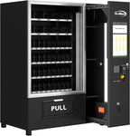 KoolMore Snack Vending Machine with 21.5 in. Touch Display, 66 Slots and Elevator-Lift Dispensing, Refrigerated, Bill Acceptor & Credit Card Reader with Connectivity in Black