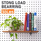INCLY 60 Pack 4/6/8 Inch Black Pegboard Hooks, 1/4" Heavy Duty Peg Board Shelving Hooks Accessories, Peg Board Tool Hangers Fit 1/4" Pegboard for Organizing Garage, Craft Room, Kitchen, Store