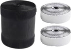 Floor Cable Cover Protector 3 Meters Wire Management System for Office Carpet Polyester Cord Organizer Black(Type A)