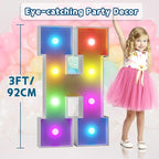 imprsv 3FT Colorful Marquee Letters H, 18 Colors Large Light up Letters Alphabet Sign with Remote, Big Marry Me Sign, Birthday Party Decorations Anniversary Wedding Decoration