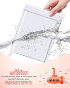 GSSUSA White Bubble Mailers 6x10 Small Padded Envelopes 9600 Pack,1 Pallet,Strong Adhesion Shipping Mailer Self-Seal Bubble Envelopes for Small Business