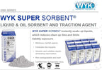 WYK Super Sorbent 2000 Series – 28 lb Box Industrial Liquid & Oil Absorbent and Traction Agent for Spills, Leaks & Safety Maintenance – Fast-Acting Multi-Purpose Spill Absorber by FryOilSaver Co